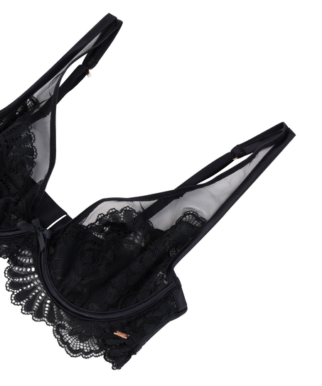 Poppy Non-Padded Underwired Bra, Black