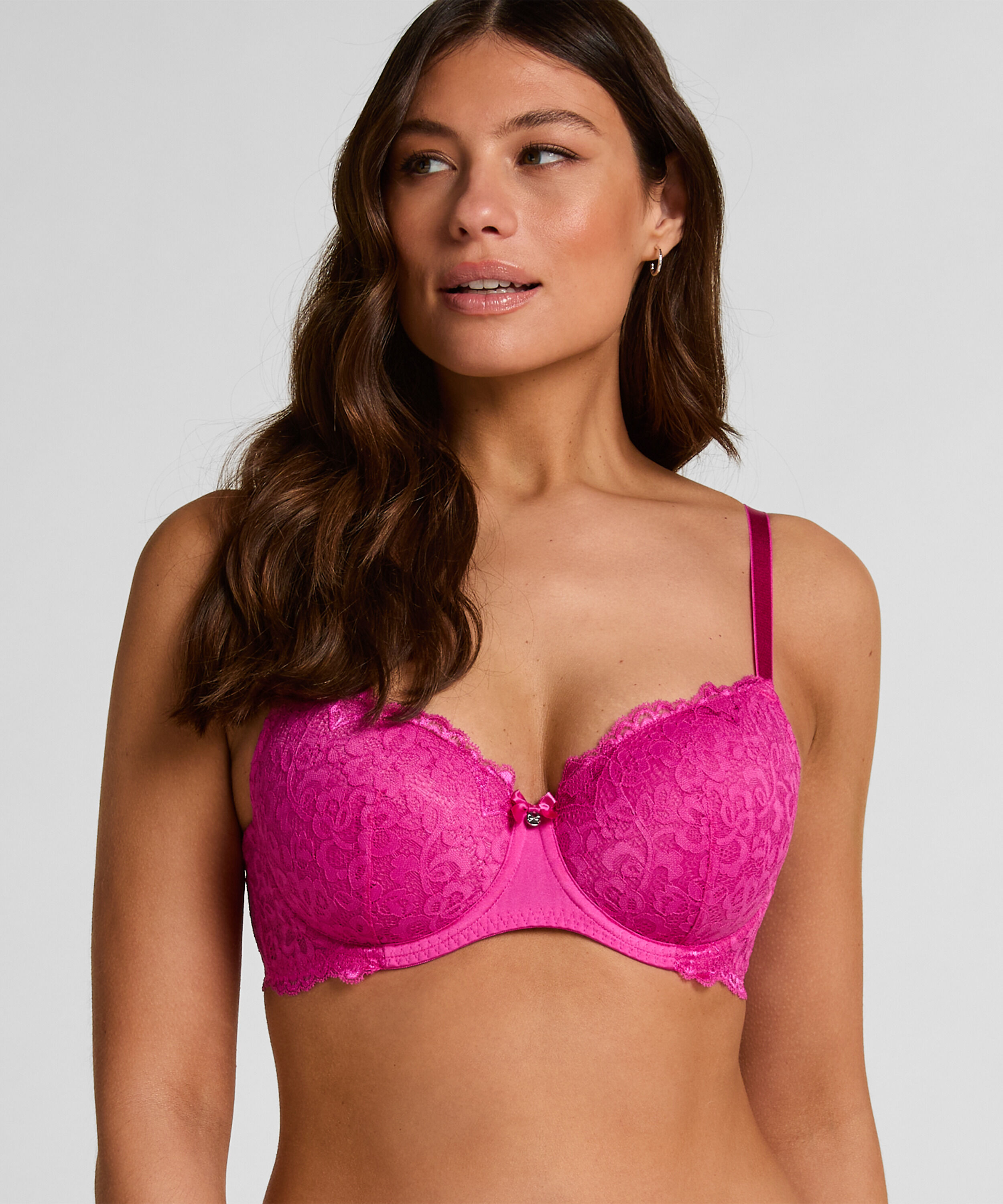Marine Padded Underwired Bra, Pink Marine Padded Underwired Bra, Pink