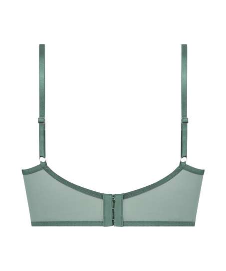Bella Padded Underwired Longline Bra, Green