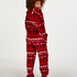 Fair Isle Flannel Fleece Onesie, Red