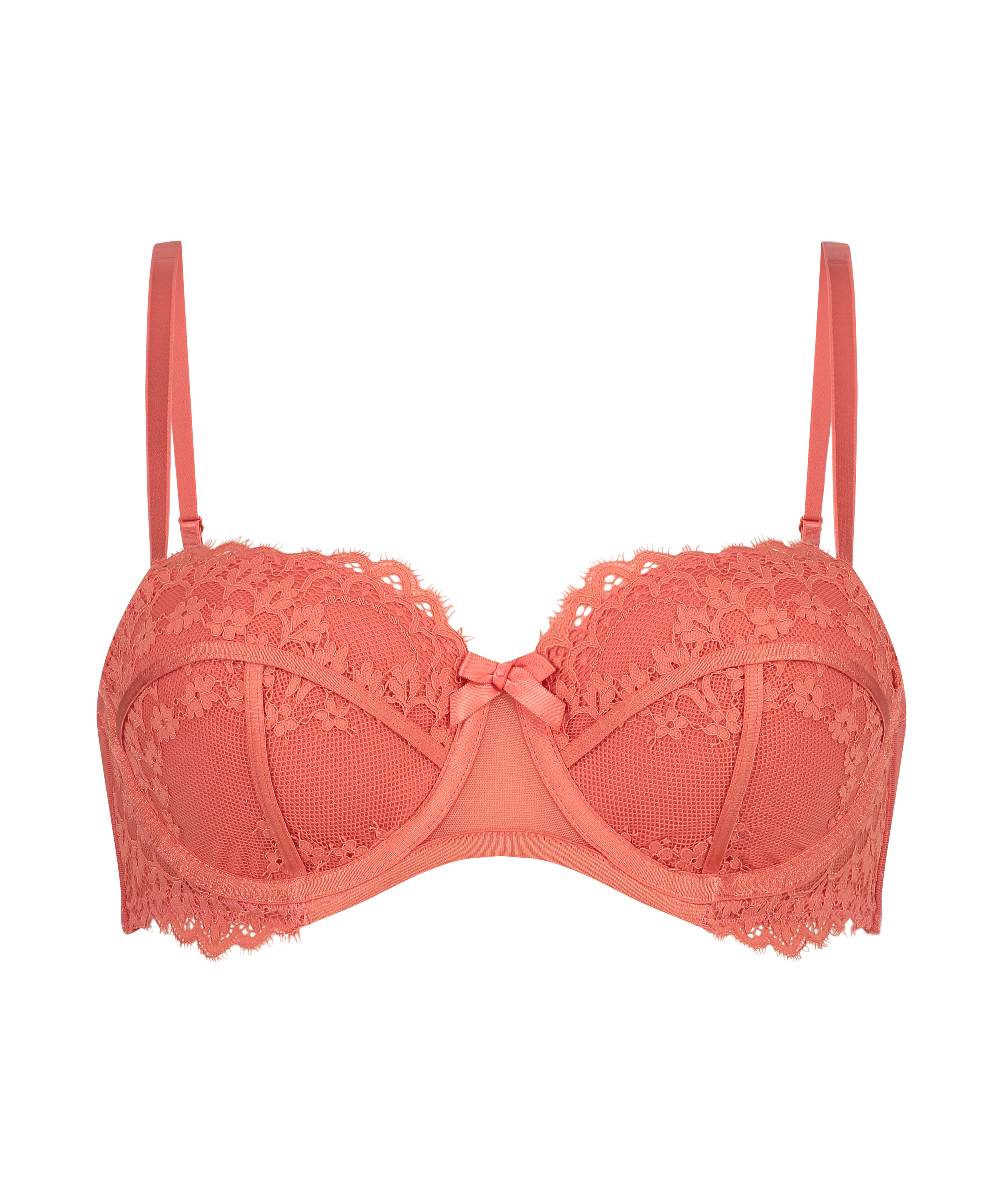 Emily Padded Underwired Bra, Orange, main