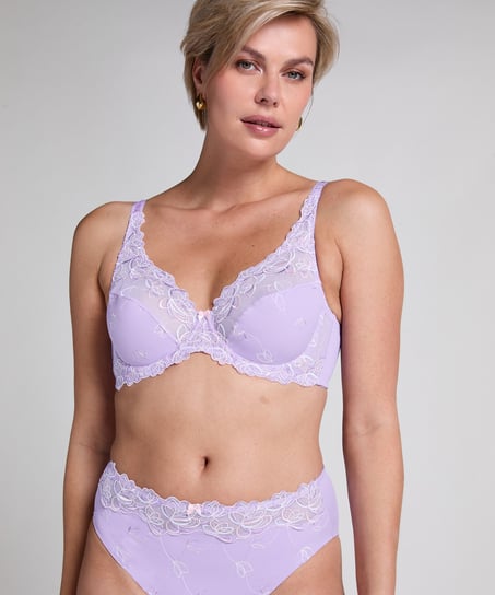 Diva Non-Padded Underwired Bra, Purple