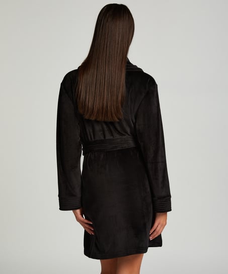 Velours Bathrobe, Black
