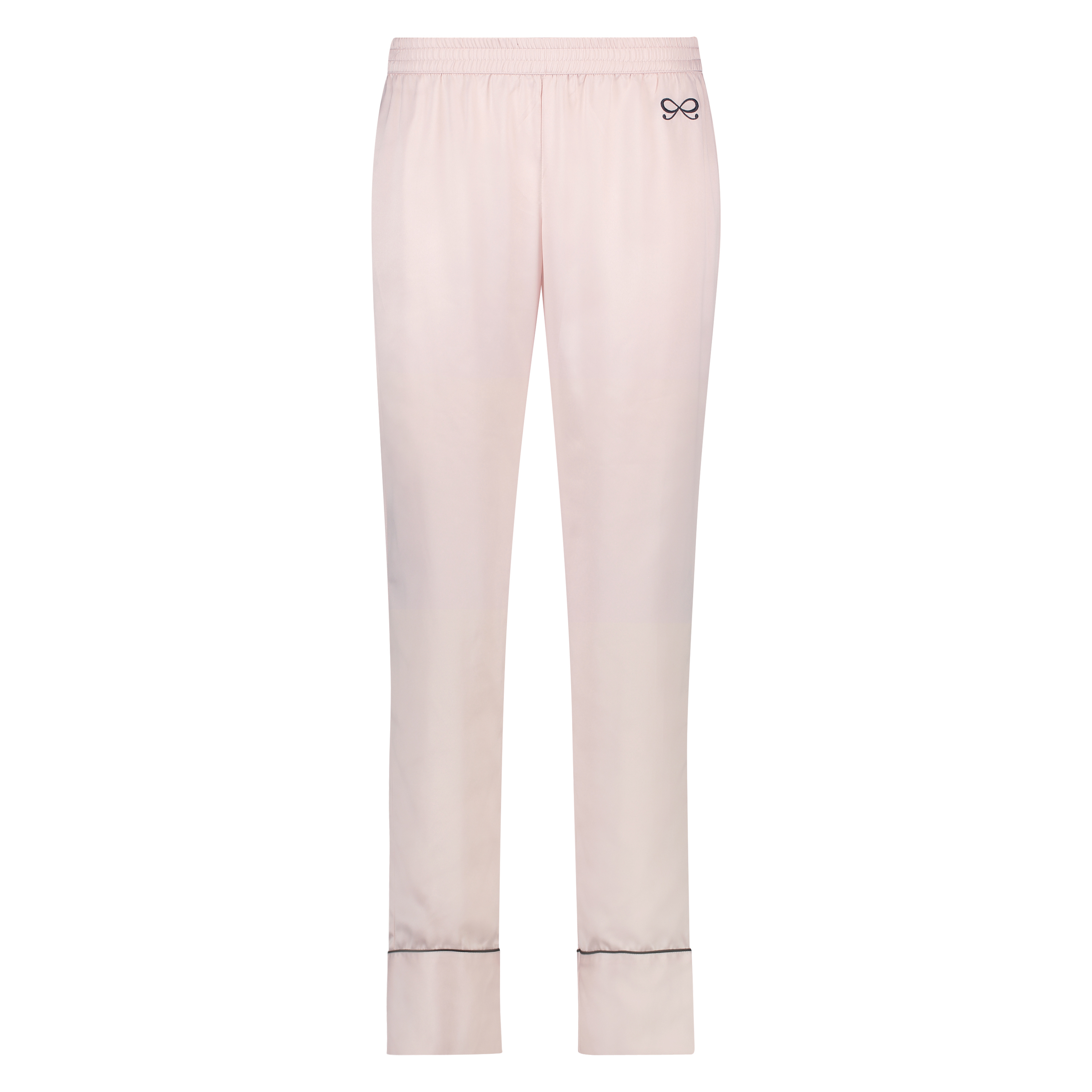Satin Pyjama Pants Bow, Pink, main