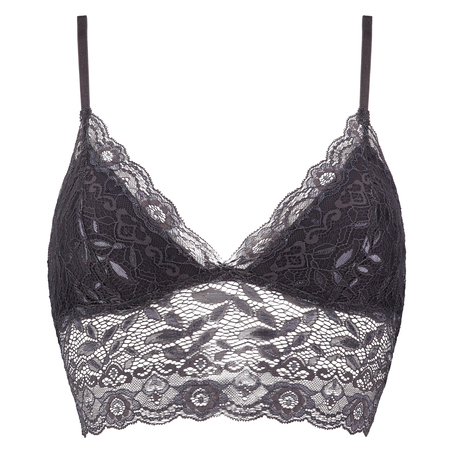 Bralette longline Fancy, Grey