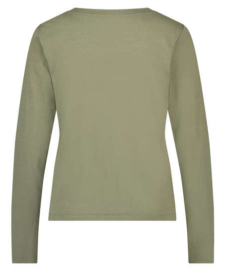Long sleeve top Jersey Knot, Green