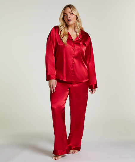 Satin Trousers, Red