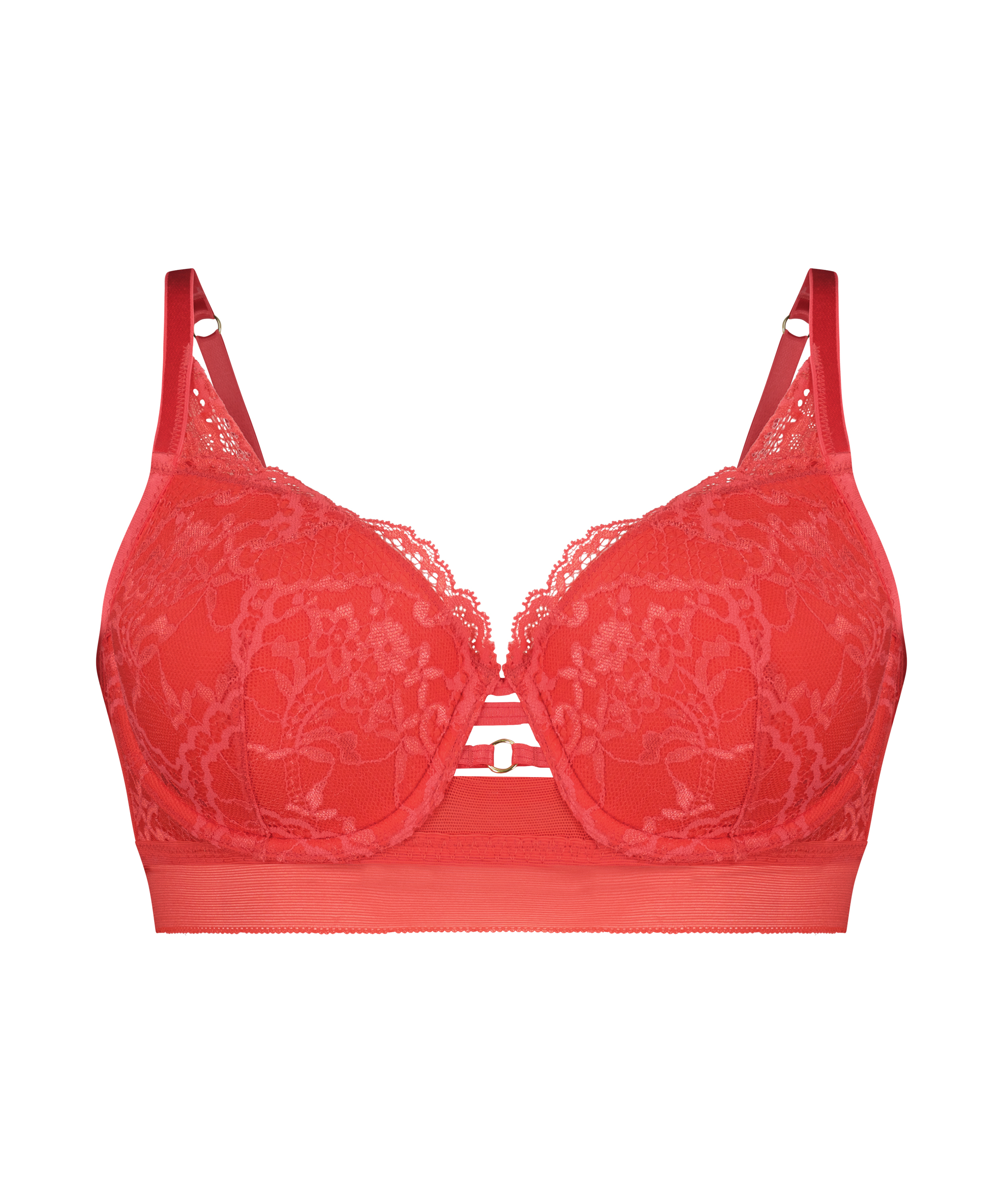 Chione Non-Padded Underwired Bra, Red, main