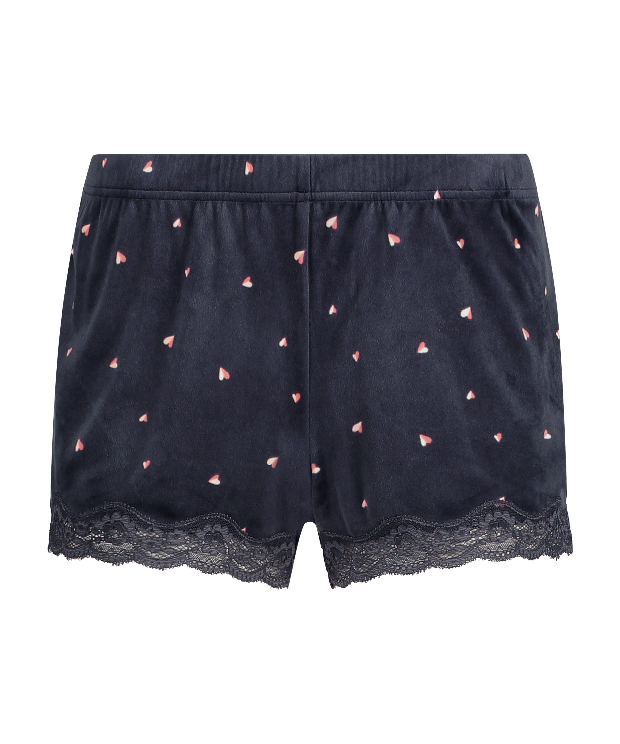 Velvet hearts shorts, Grey, main