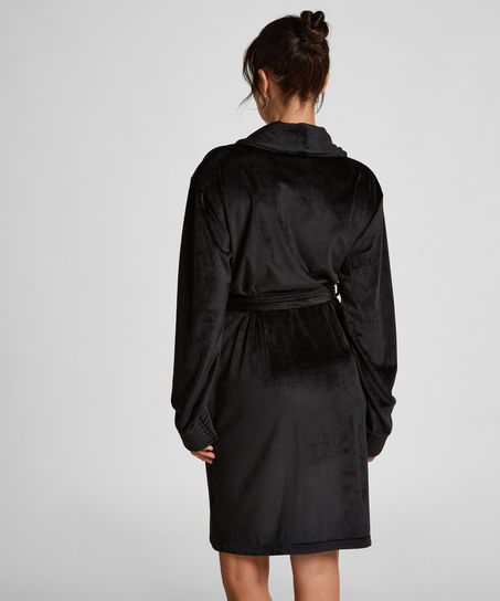 Velours Bathrobe, Black