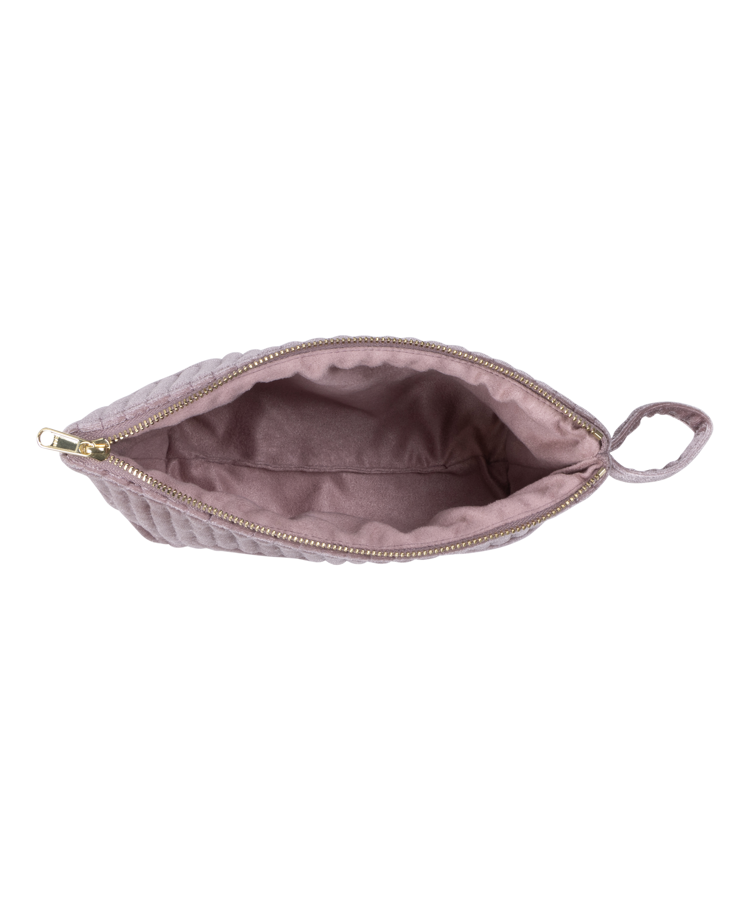 Velour Make-Up Bag Small, Purple, main