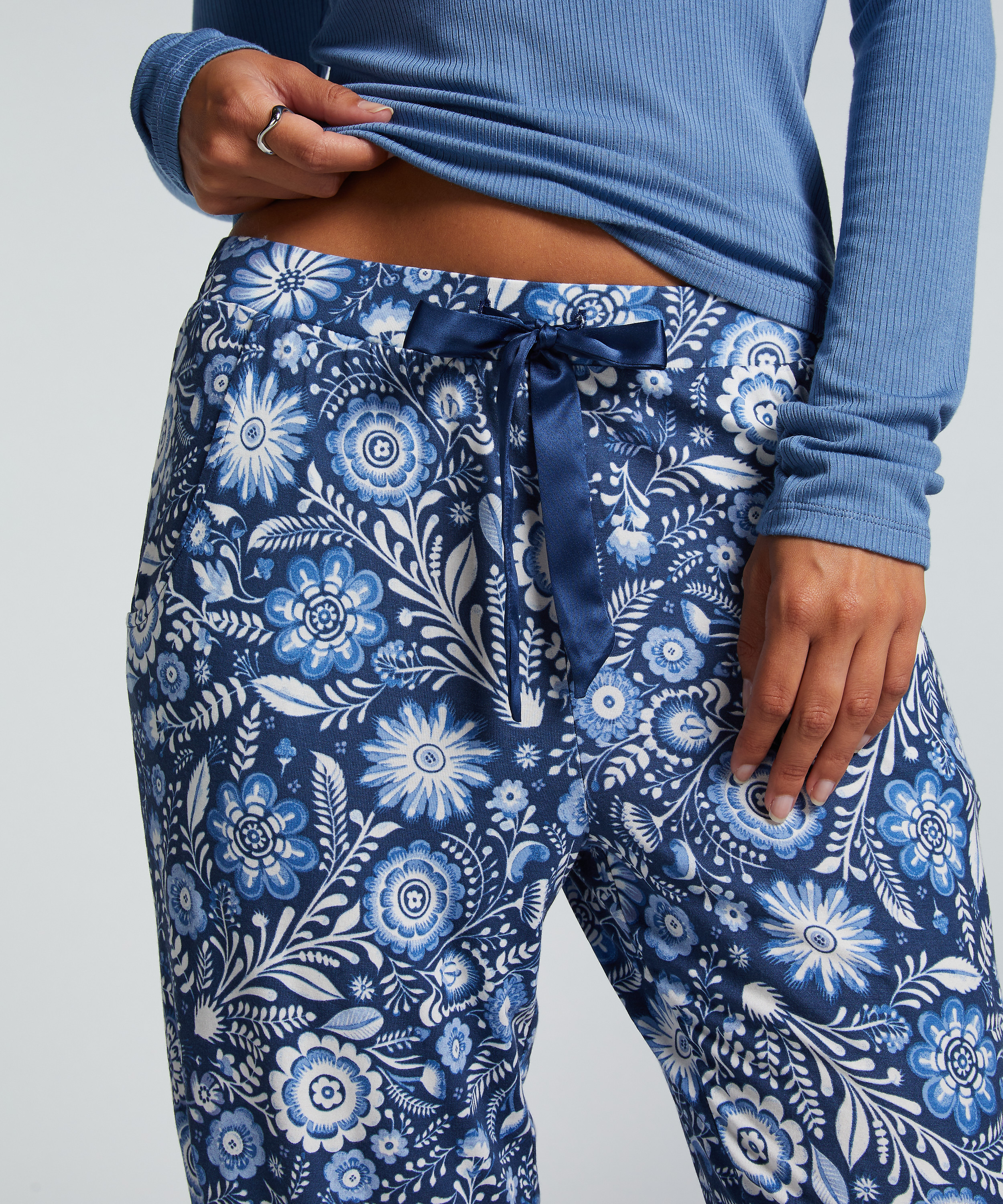 Tall Pyjama Pants, Blue, main