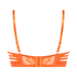 Mitzy Non-Padded Underwired Longline Bra, Orange