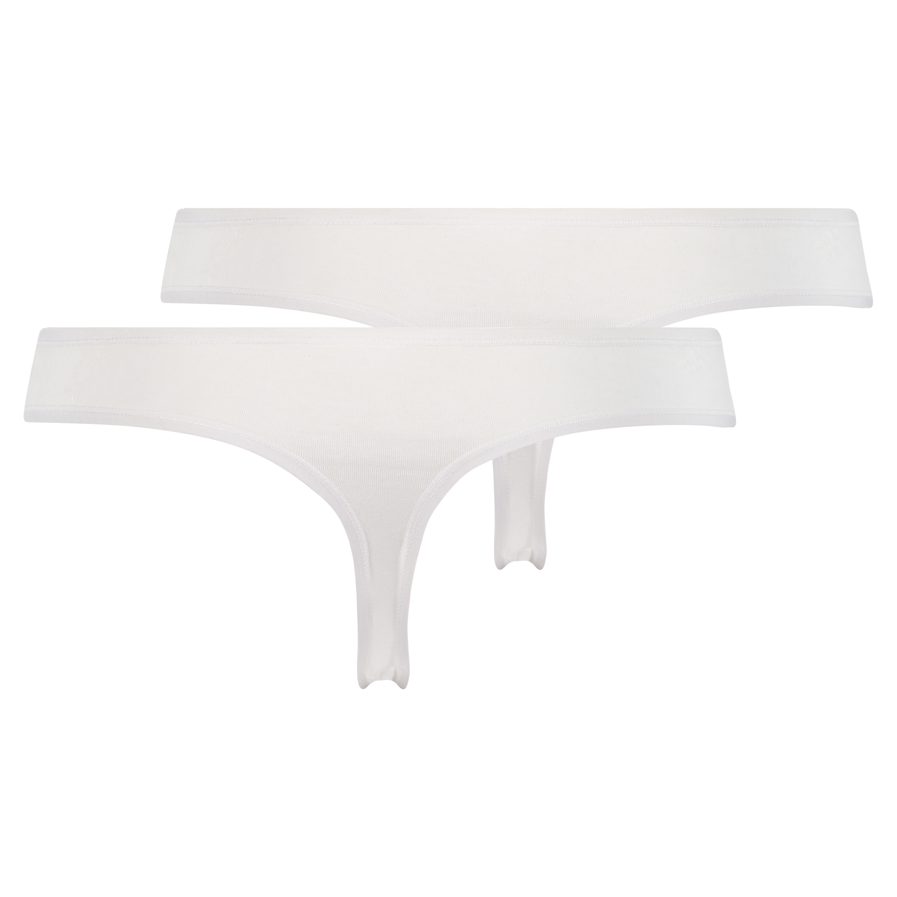 2 Cotton Thongs Kim, White, main