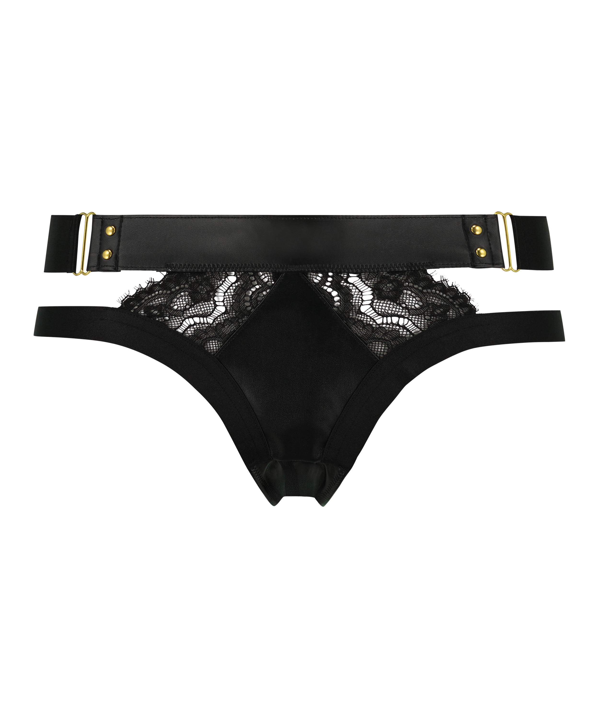 Occult Open Crotch Brazilian, Black, main