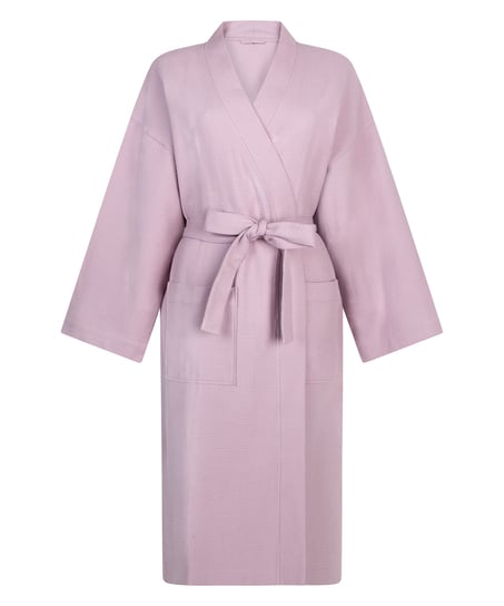 Waffle Bathrobe, Purple