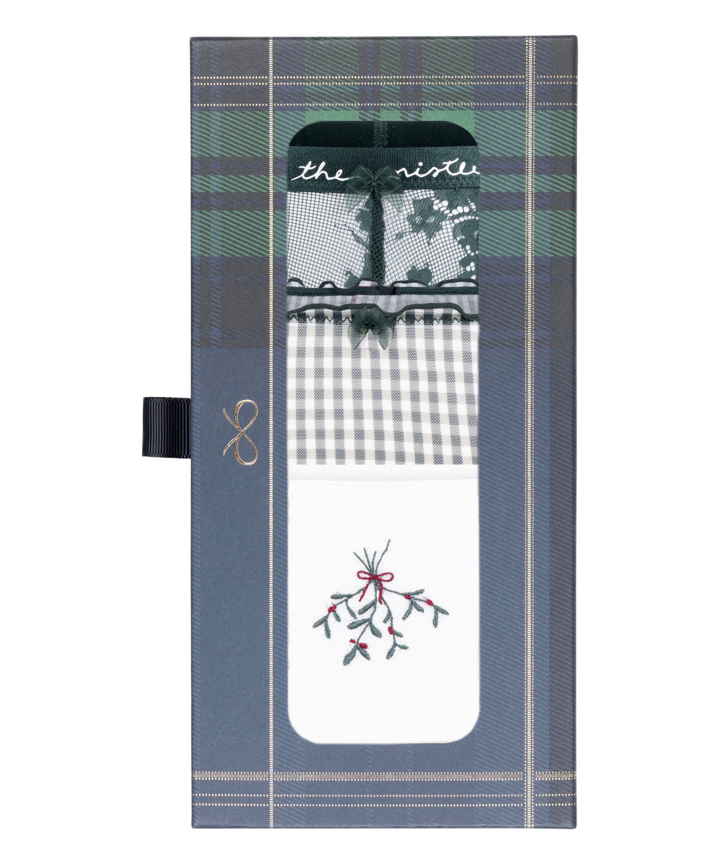 Christmas Thong Giftset, Green
