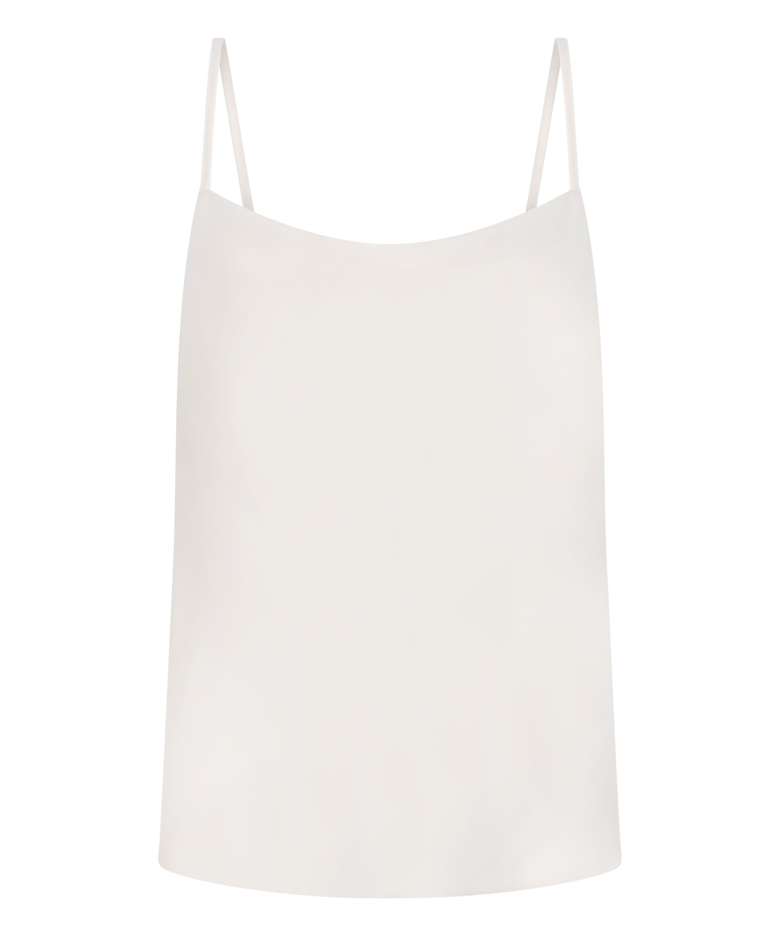 Cami Satin Minimal, White, main
