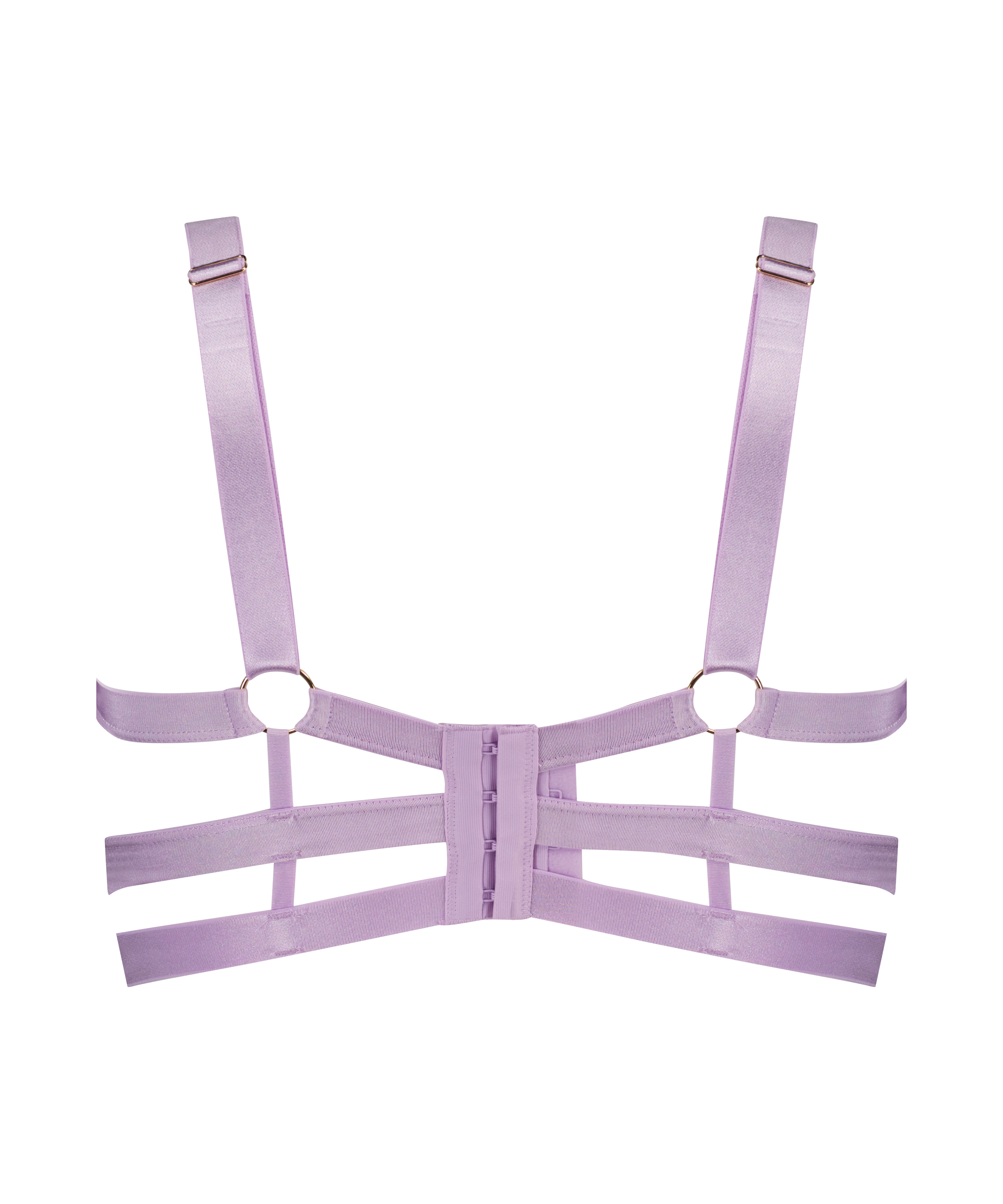 Sadie Non-Padded Underwired Longline Bra, Purple, main
