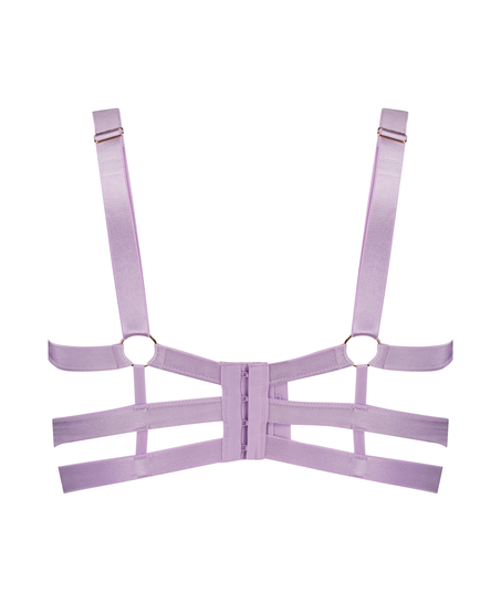 Sadie Non-Padded Underwired Longline Bra, Purple