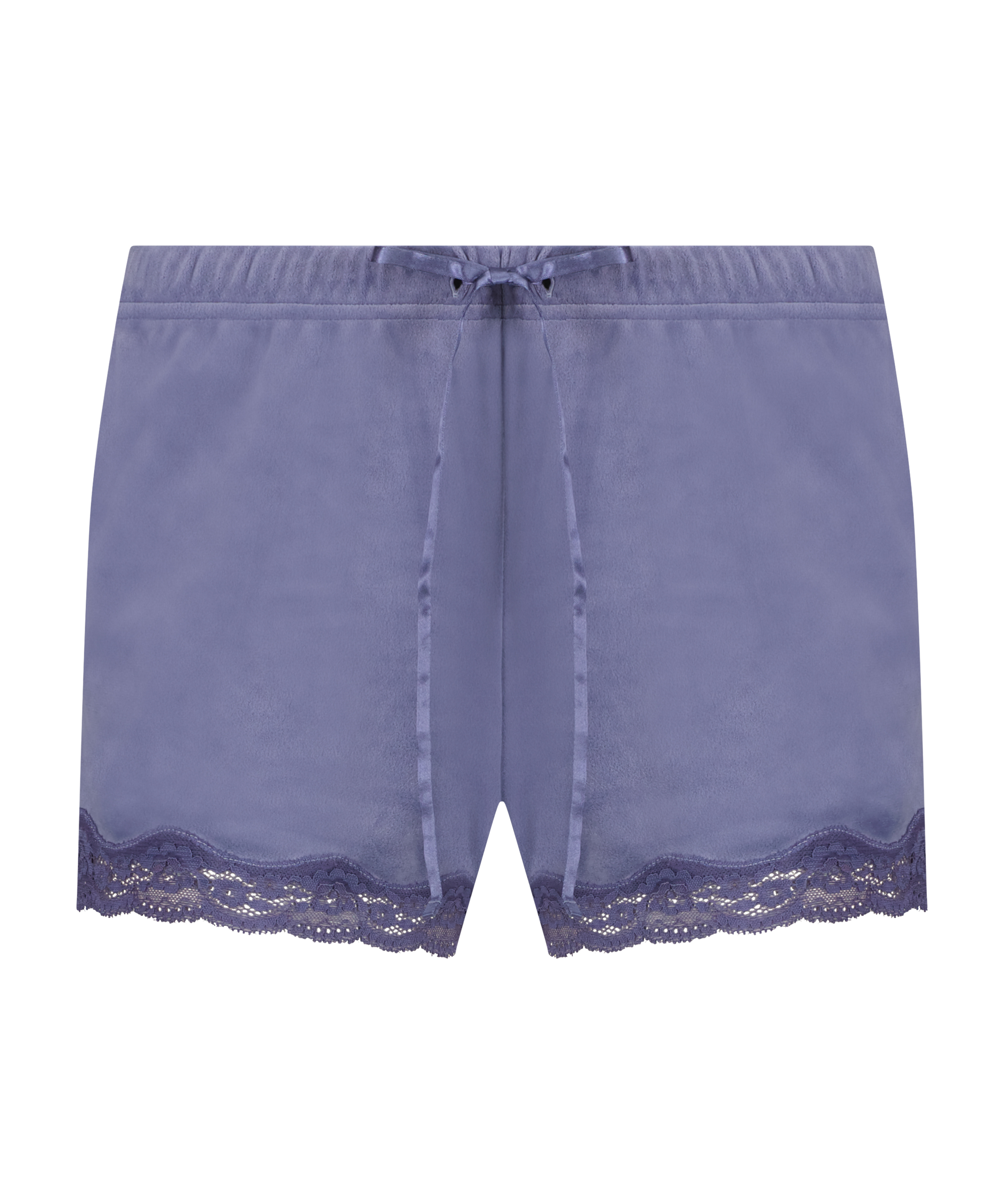 Velvet lace shorts, Blue, main