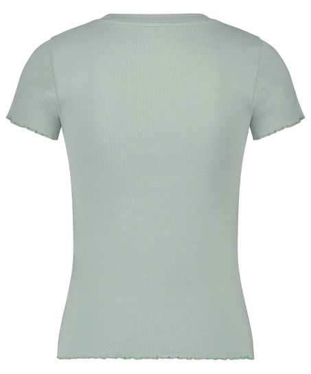 Short Sleeve Cotton Shirt, Green