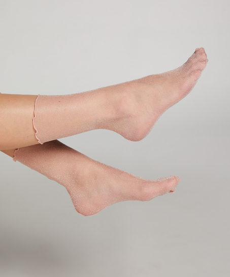 Glitter Socks, Pink