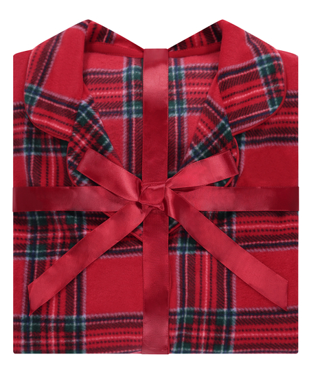Fleece Pyjama Set, Red