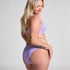 Scallop non-padded underwired bikini top, Purple