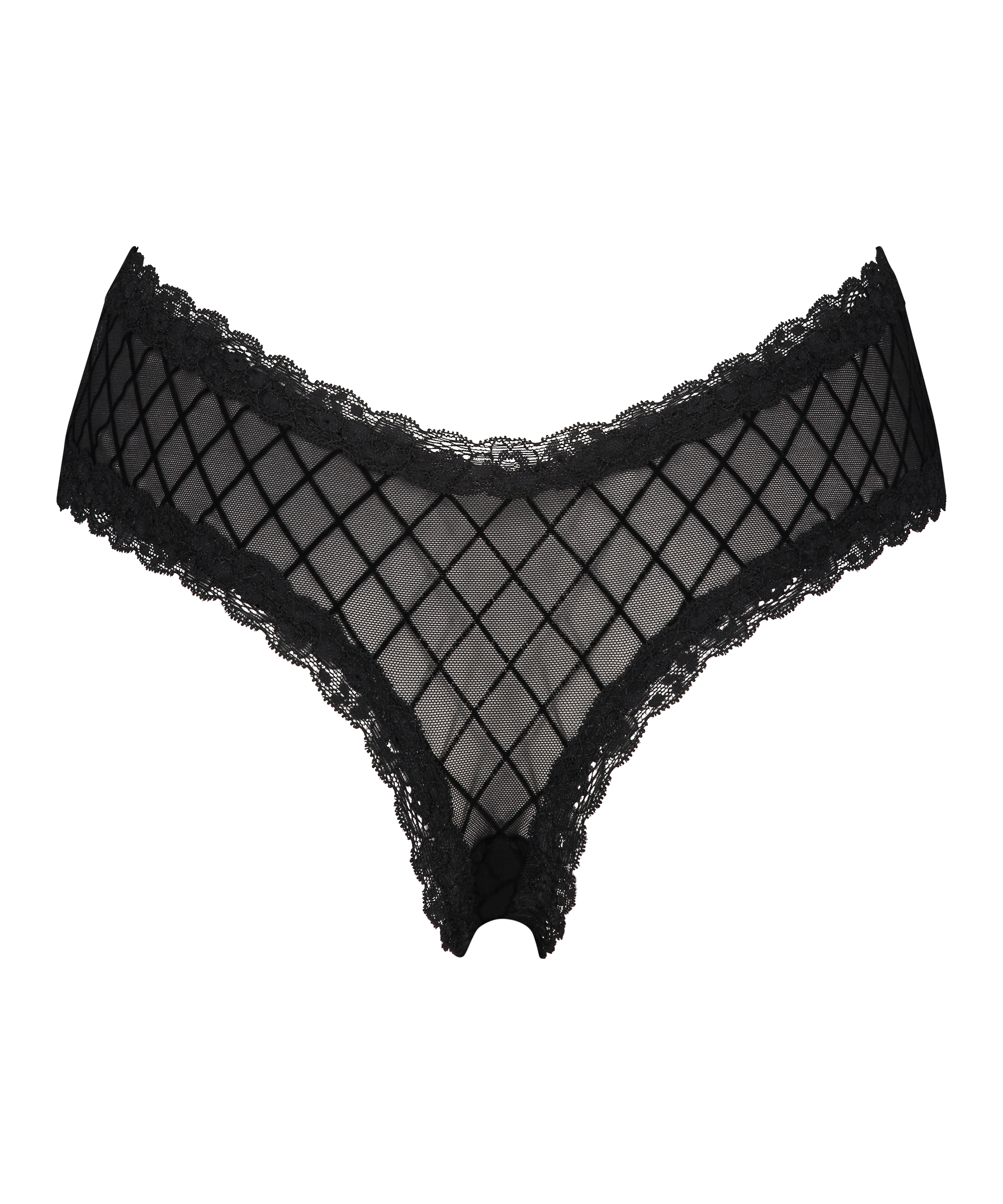 V-shape Mesh Brazilian, Black, main