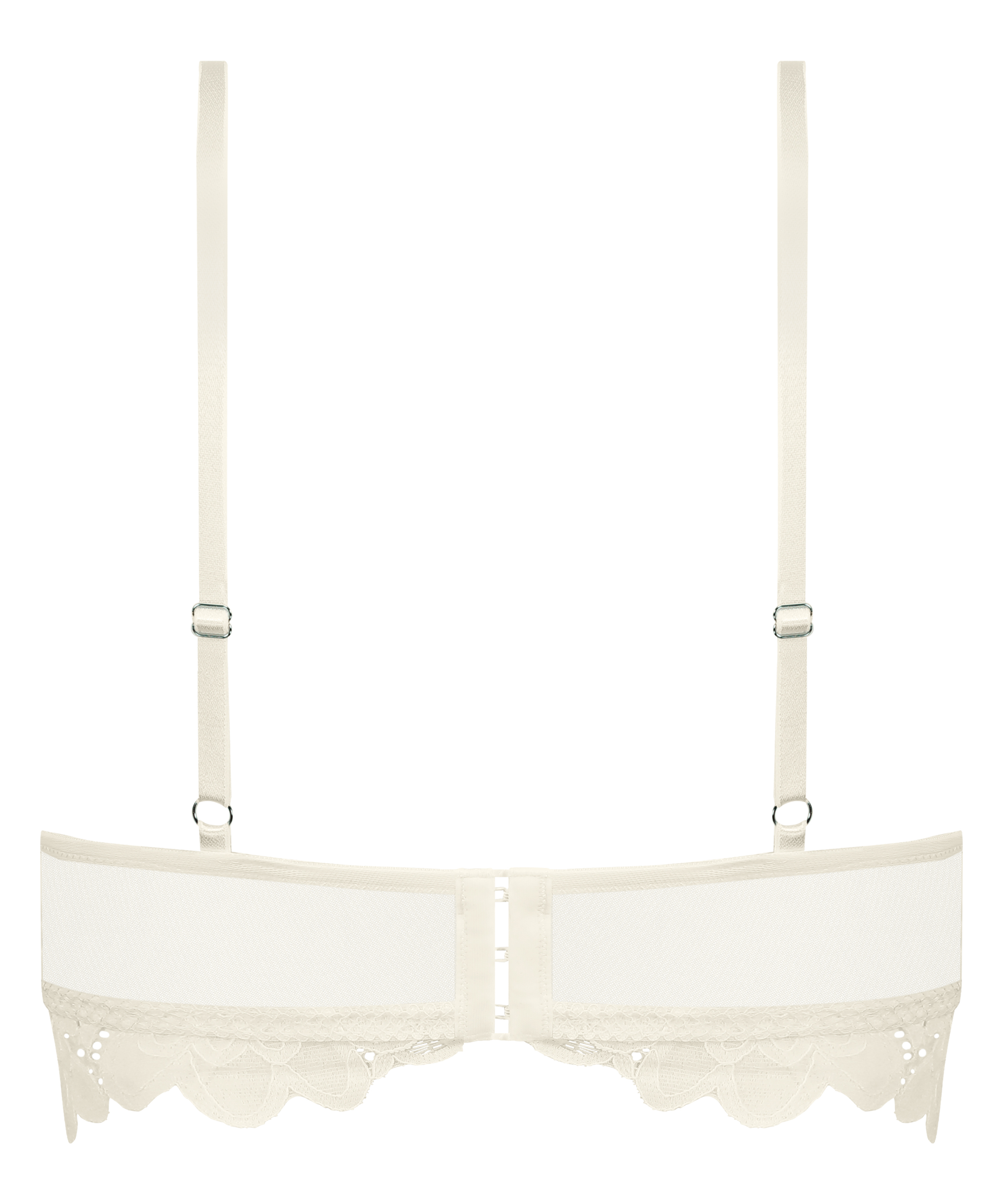 Shiloh Padded Non-wired Longline Bra, White, main
