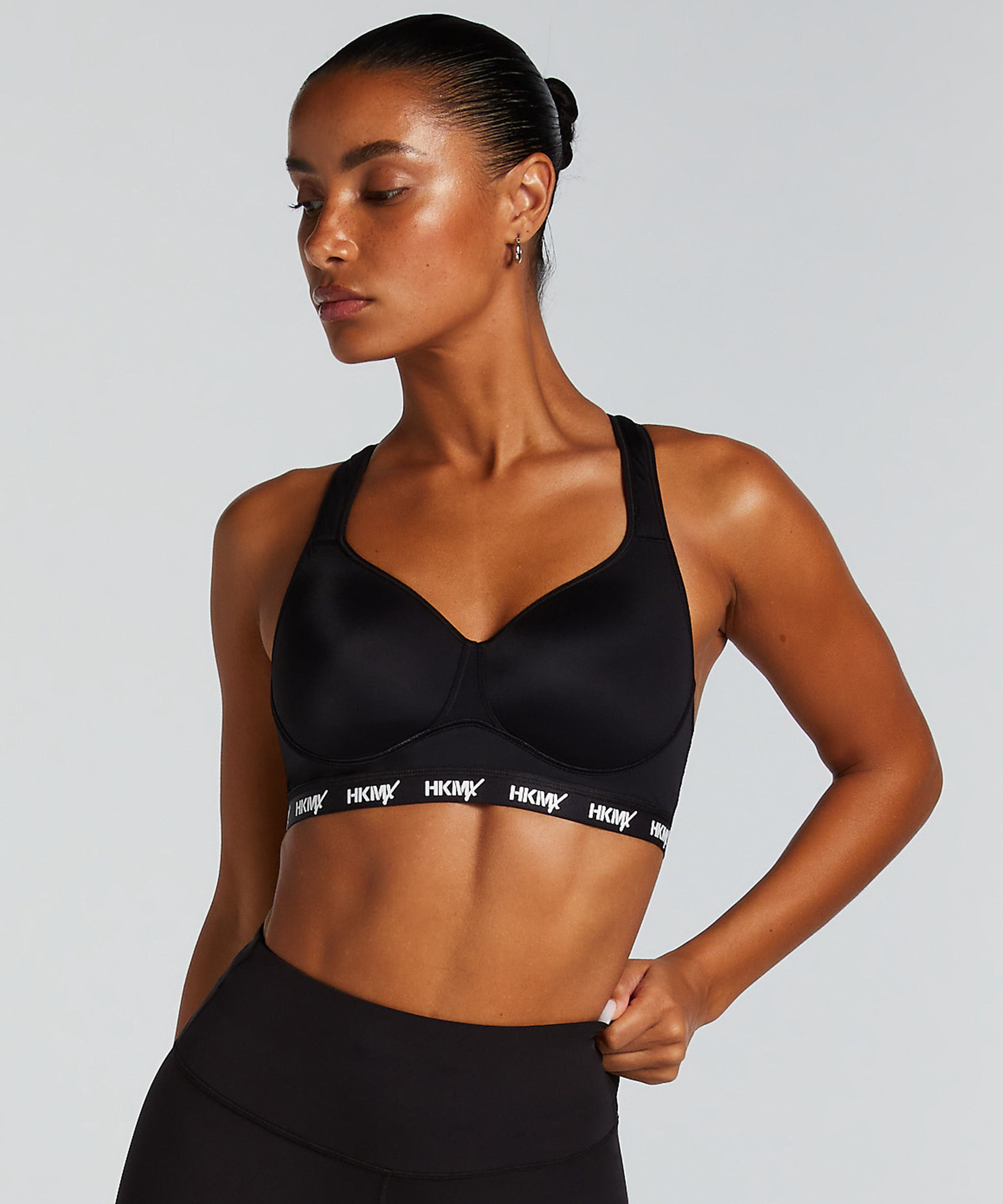 HKMX Sports bra The All Star Level 2, Black, main