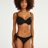 Scallop Goddess Brazilian bikini bottom, Black