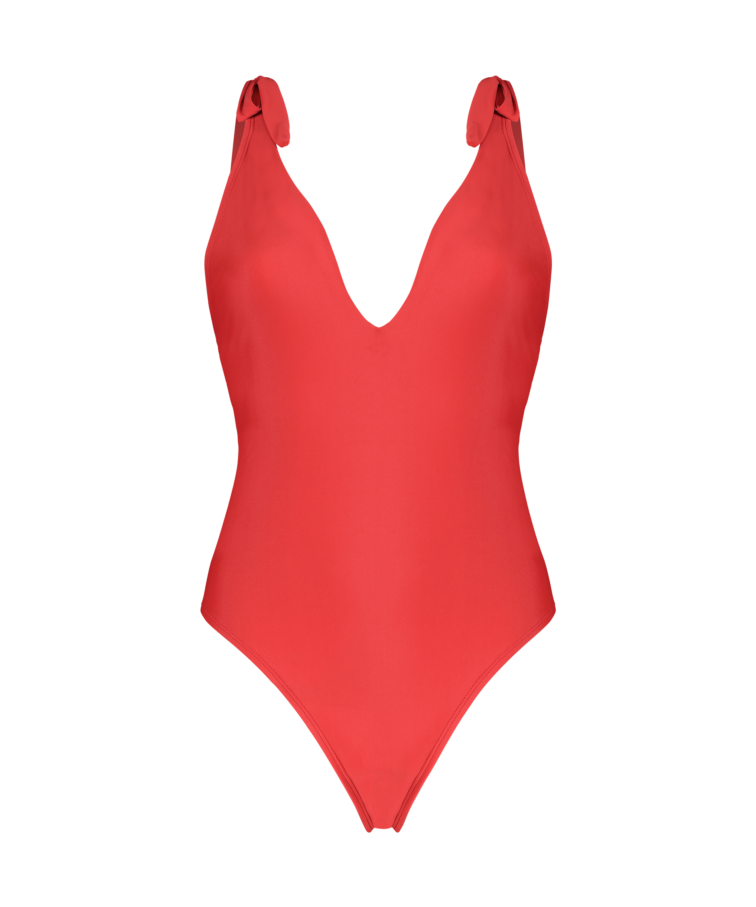 Dot Swimsuit, Red, main