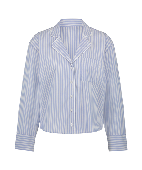 Long Sleeve Cotton Jacket, Blue