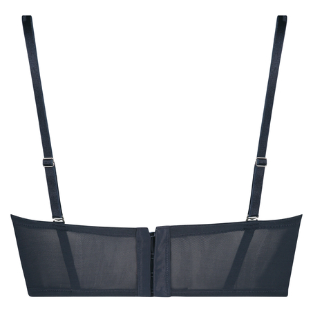 Amora Padded Longline Underwired Bra, Blue