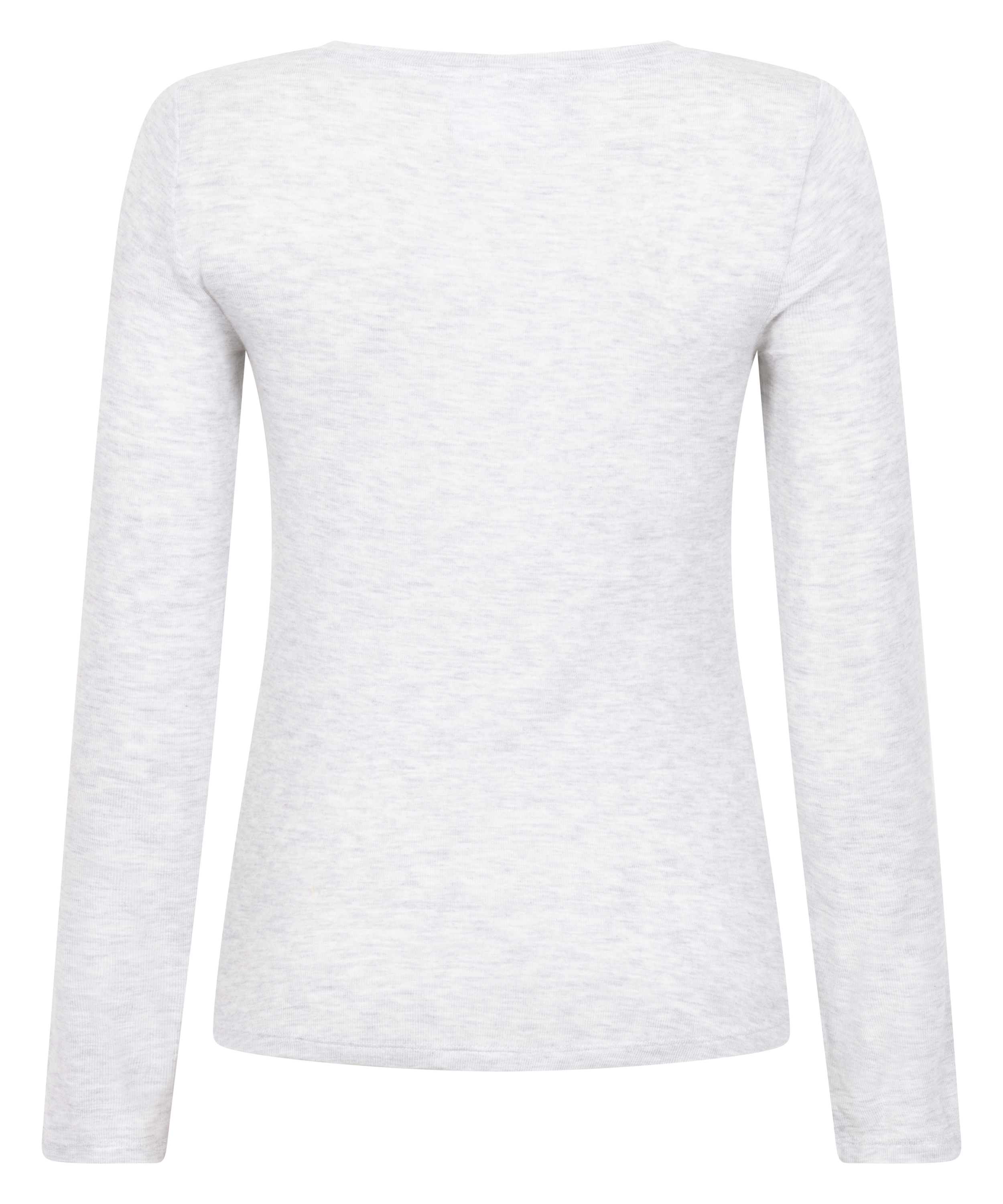 Long-Sleeved Pyjama Top, Grey, main