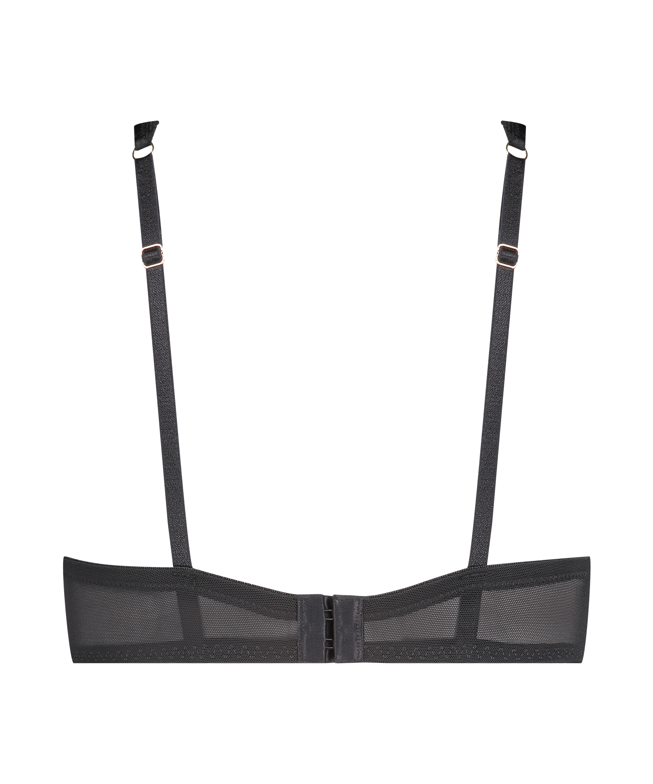 Malika half padded cup underwired bra, Black, main