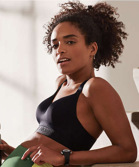 HKMX Sports bra The All Star Level 2, Black