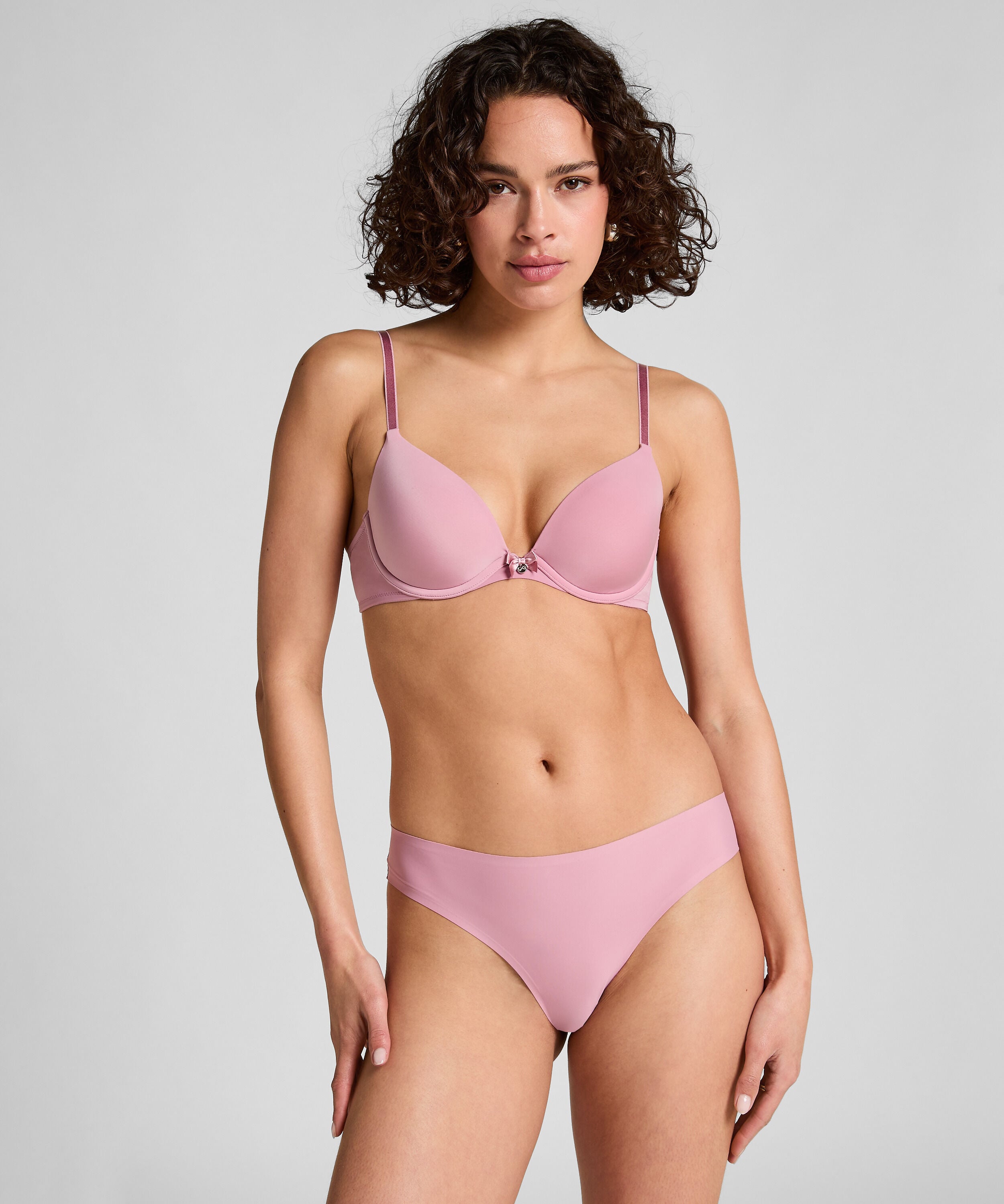 Invisible Lace Back Brazilian, Pink Invisible Lace Back Brazilian, Pink