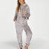 Flannel Fleece Onesie, Grey