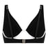 Neoprene Bikini Top, Black