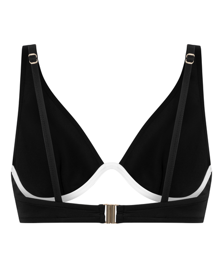 Neoprene Bikini Top, Black