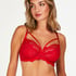 Oceana Unpadded Underwired Bra, Red