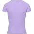 Ribbed Crew Neck Short-Sleeved Pyjama Top, Purple