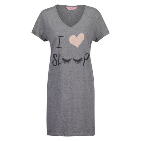 Nightshirt V-neck, Grey