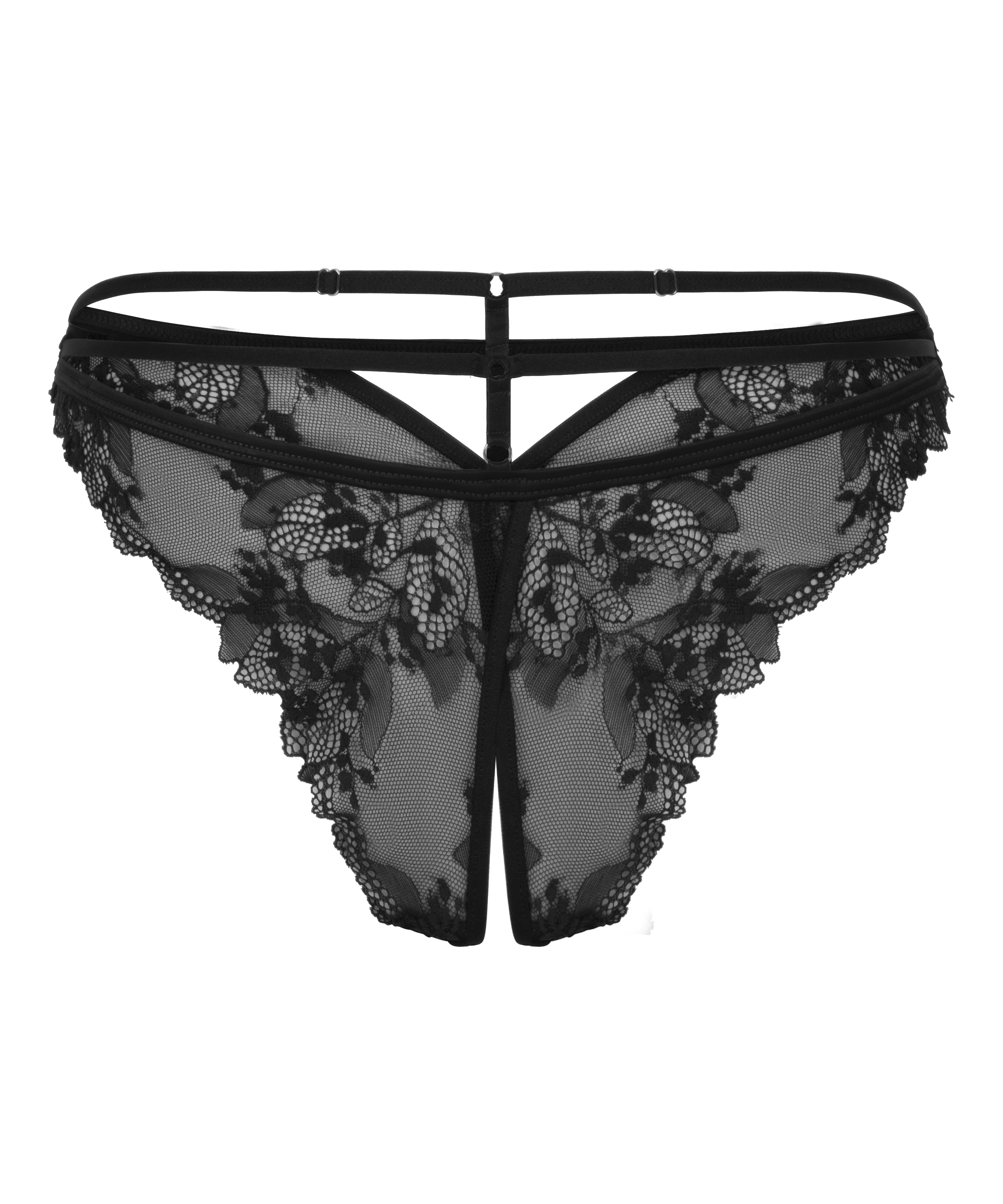 Amari Open Crotch Brazilian, Black, main