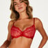 Violet Non-Padded Underwired Bra, Red