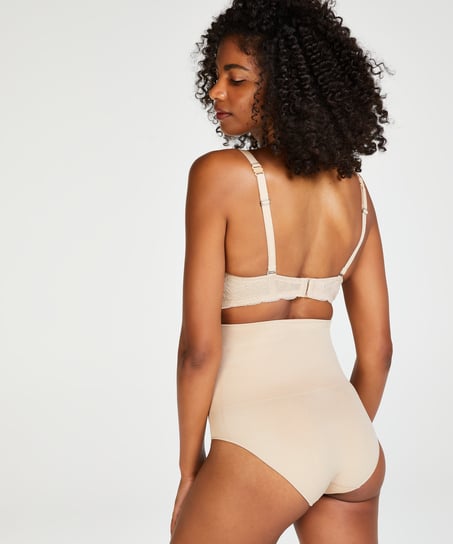 Firming high knickers, Beige