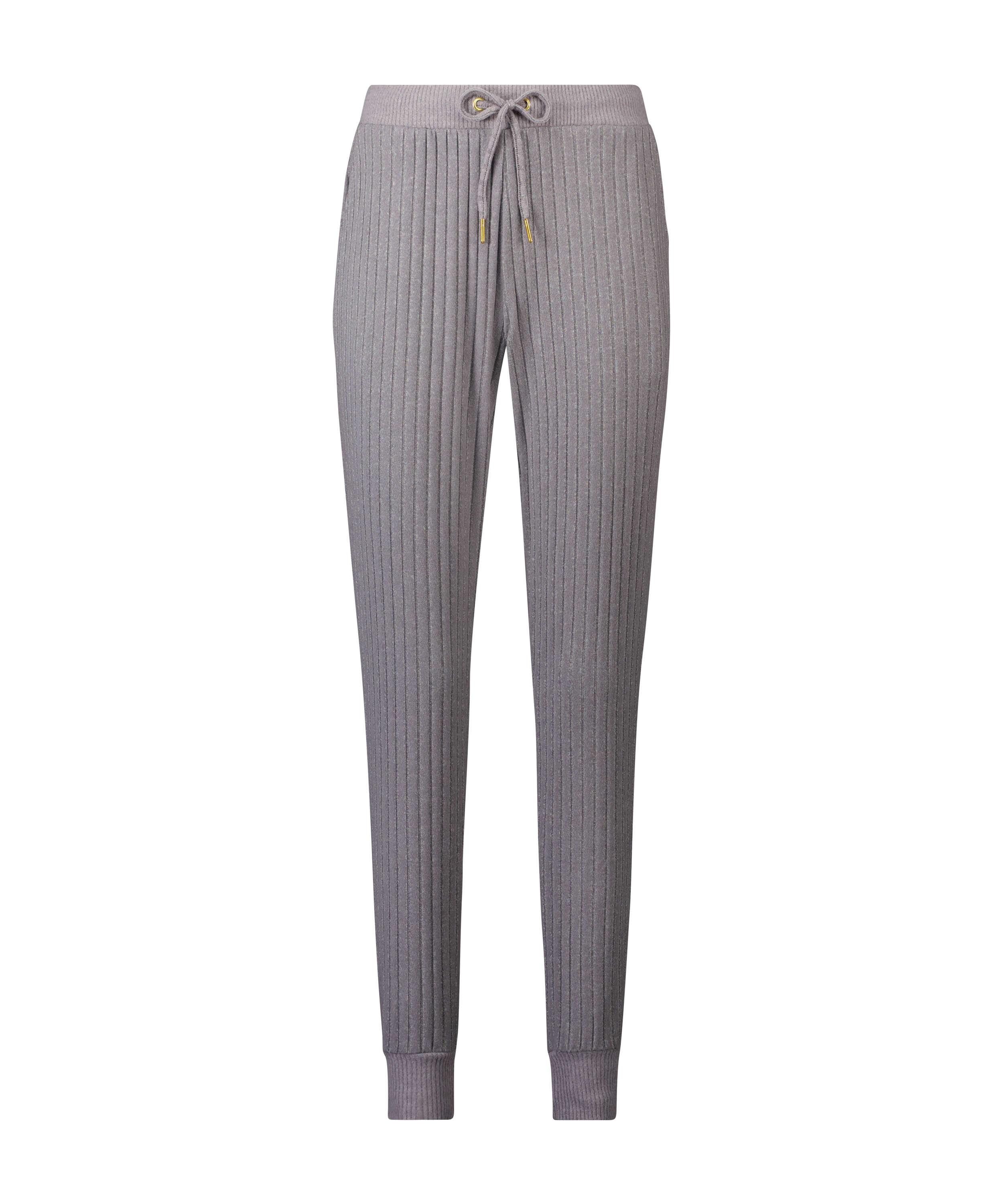 Tall Brushed Rib Pyjama Pants, Grey, main